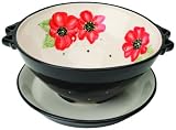 Welcome Home Brands Field Poppy Berry Bowl with Plate