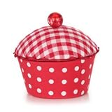 Cupcake Pin Cushion Box - Red