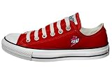Converse Chuck Taylor All Star Lo Top Red Iowa State University Logo Canvas