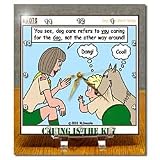 41LC9hdNXDL. SL160  Caring is the Key   Dog Care   6x6 Desk Clock