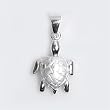 Sterling Silver Pendant - Turtle - 14mm Height