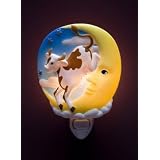 Flowers of Light Night Light Cow Over Moon Ibis... by Ibis & Orchid Design