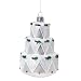 Department 56 Holly Wedding Cake Glass Ornament