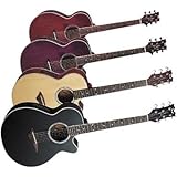 Dean Performer Mini Jumbo Acoustic-Electric Cutaway Guitar with Tuner Preamp