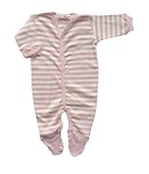 Under The Nile Footie, Pink/Stripes, 3-6 Months