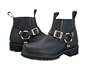 Mens Slip On Harness Engineer Hybrid with Elastic Entry Boots - Size : 10