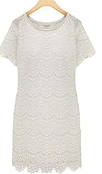 Summer Lace Short Sleeves  Dress