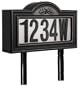 Pine Top 508-0011 Solar Address Number Night Light, Plastic, Black