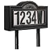 Pine Top 508-0011 Solar Address Number Night Light, Plastic, Black