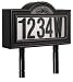 Pine Top 508-0011 Solar Address Number Night Light, Plastic, Black