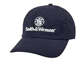 Navy Blue Smith & Wesson Licensed Graphic Design Logo Cap