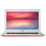 ASUS Chromebook 13-Inch HD with Gigabit WiFi, 16GB Storage & 2GB RAM (Red)