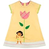 Dora the Explorer Girls 2-6x Dora Yellow With Pink Flower
