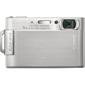 Sony Cybershot DSC-T200 8.1MP Digital Camera with 5x Optical Zoom with Super Steady Shot Image Stabilization (Silver)
