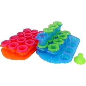 12 Ice Shot Glasses with Serving Tray ~ Choice of Colors,Red