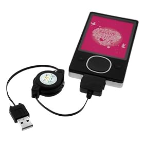 Click here to buy Microsoft Zune 30GB, 80GB, 4GB, 8GB Accessory Bundle Kit - USB Retractable Data Cable Cord... by Bargaincell.