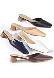 Leather-Like Mules
