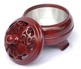 Stone and Wooden Boxes - 5 x 5 Urn Jar/Incense burner - BT