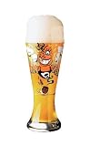Weizen Beer Glass, Beer King, Designer Color Enamel w/ Matching Drink Coaster in Gift Box