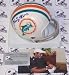 Mercury Morris Autographed Miami Dolphins 2-Bar Mini Football Helmet with Inscription