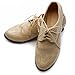 Ollio Women's Shoe Lace Up Low Heels Wingtip Dress Oxford