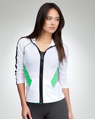 Mesh Reflective Green Hoodie - BEBE SPORT
