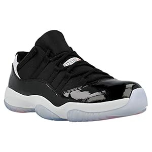 Nike Air Jordan 11 Retro Low Men Sneakers Black/Pure Platinium/Infrared 23 528895-023 (SIZE: 10)