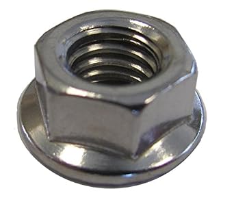 Fastenere 1/4-20 Stainless Steel Flange Nuts – Serrated Base, Anti-Vibration, 250-Pack
