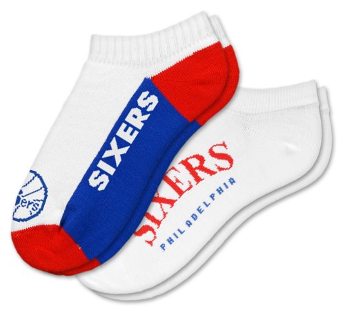 NBA Philadelphia 76ers Mens Socks, 2-Pack, Ankle Socks