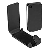 Housse Etui Vertical Noir à Ouverture Rabattable pour LG KP500 KP501 Cookie