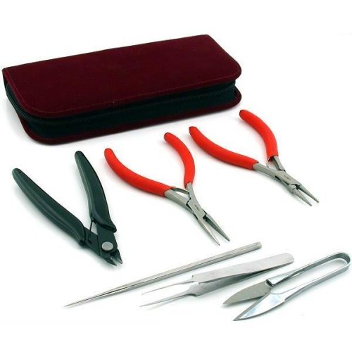 6 Piece Bead Worker Kit Jewelry Beading Wire 