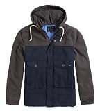 Quiksilver Julian Colorblocked Mens Jacket (Navy, Medium)