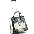Croc-Embossed Cadillac Rolling Tote
