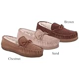 Bearpaw Men's Suede Sheepskin Mocassin Slippers