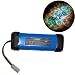 HQRP 7.2V 3300mAh Ni-MH Extra High Capacity Battery Pack w/ Tamiya Connector for Airsoft gun & Sumo Robots Replacement plus HQRP Coaster