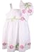 Good Lad Infant Baby Toddlers Girls New White Flowered Applique Pipe Dress with Bloomers and Hat-6