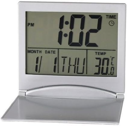 Mini Ultrathin Portable Digital LCD Thermometer Calendar Desk Alarm Clock , Display date/ time/ temperature by Sweeties Palace
