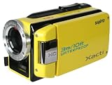 Sanyo VPC-WH1EYL HD Waterproof Dual Video & Photo Camera - Yellow