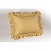 Poly/Cotton Ruffled Pillow Sham, Standard, Gold