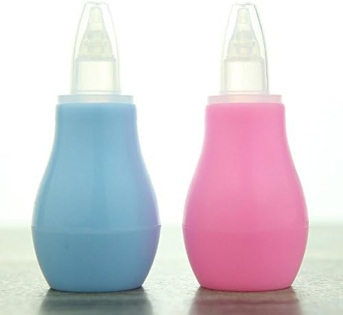 ET Nasal Aspirator For Baby New Born Infant Clean Nose Vacuum Suction Anti Reflux,Anti-backflow - 2Packs (Pink+Blue)