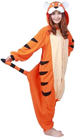 TDHQ Animal Onesie Pajamas Onisex Adult Kigurumi Cosplay Christmas Sleepsuit Tiger XL