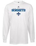 New Orleans Hornets White adidas True Logo Long Sleeve T-Shirt