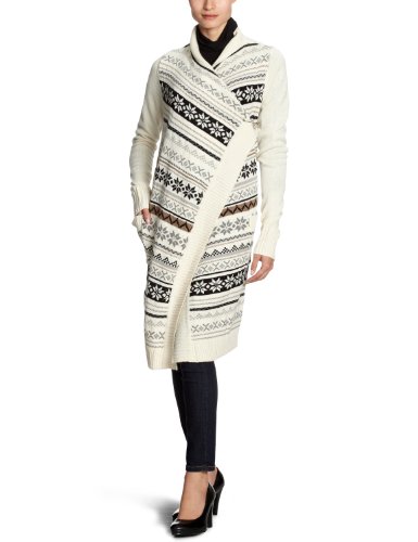Kaffe Damen Strickjacke 51612, Gr. 38 (M), Beige (Cream sand 109) Preisvergleich