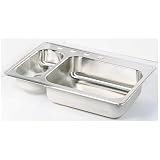 NEPTUNE/ELKAY ADMR33224 SINK 2BWL LRG/SML 33X22X