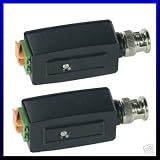 2 MINI CCTV BNC VIDEO BALUN CAT5