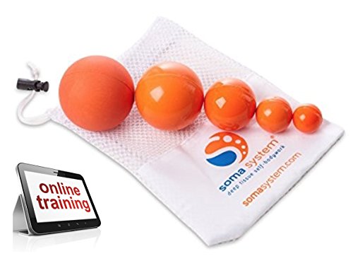 Massage Therapy Ball Set for Trigger Point Therapy, Self Massage, Self Myofascial Release, Deep Tissue Massage Tool. More Effective than MELT balls, YOGA TUNE UP Balls and YAMUNA Balls.