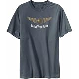 T-Shirt Mens Dark Silver  British Virgin Island - Heart with wings Countries