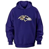 Baltimore Ravens Purple Tek Patch Hooded Sweatshirt