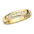 10K Yellow Gold 1/4 ct. Diamond Men's Wedding Band (Highest Quality)