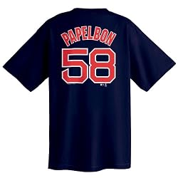 Jonathan Papelbon Boston Red Sox Name and Number T-Shirt